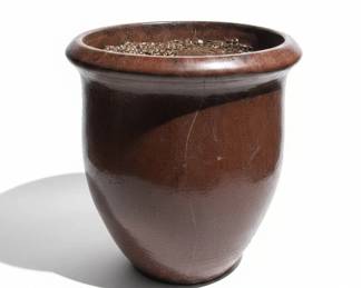Large Terracotta Glazed Planter