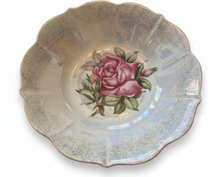 Vintage Victoria Austria Handpainted Rose Bowl