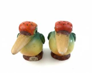 Vintage Toucan Ceramic Salt and Pepper Shakers