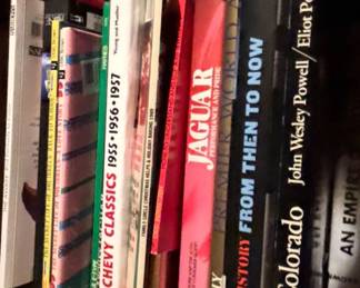 Collection of Vintage Automotive, History, and Nature Books
