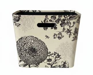 Laura Ashley Decorative Storage Bin with Floral Motif
