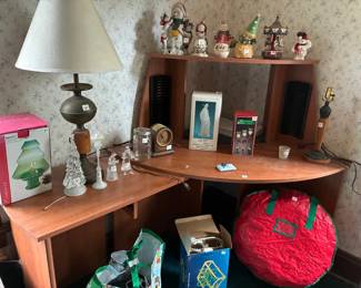 Desk and Xmas decor