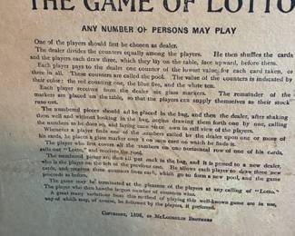 Rules of Lotto
