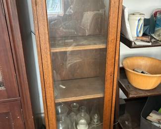 Oak display cabinet