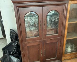 Mahogany bar cabinet