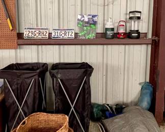HAMPERS, BASKETS, CAMP LIGHTS