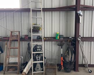 LADDERS, LAWN TOOLS, VARMINT TRAP, PRESSURE WASHER