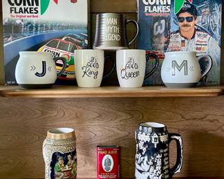 COLLECTIBLE CEREAL BOXES, BEER STEINS