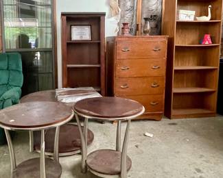 ACCENT TABLES, SHELVES