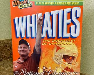 LONGHORNS WHEATIES BOX