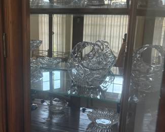 Crystal and Glass items $6 to $25 for the heavy Crystal bowl obo.