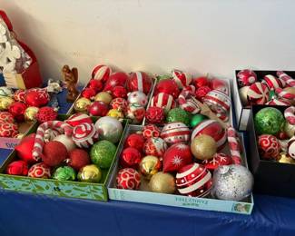 Christmas tree decorations 25 cents or $3 for a box of 15