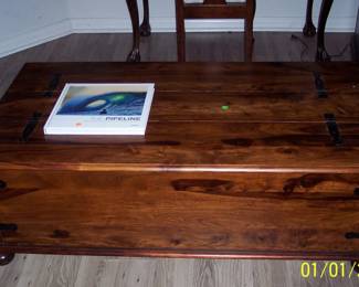 Solid wood coffee table, excellent condition  $150