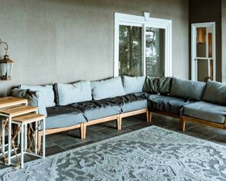 Teak Outdoor Sectional