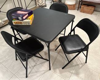 Folding table and chairs