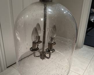 (2) matching pendant light fixtures (includes glass ball shown in next photo)