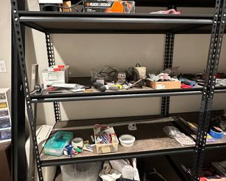Tools and shelving units.....