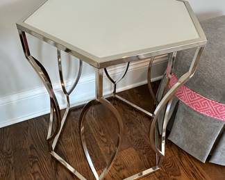 Chrome side table