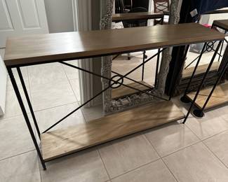 (2) sofa/console tables......