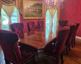 RALPH LAUREN DINING TABLE AND CHAIRS