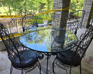 Patio table and chairs