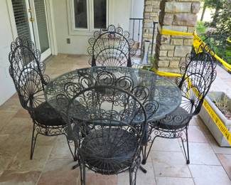 Patio table and chairs 