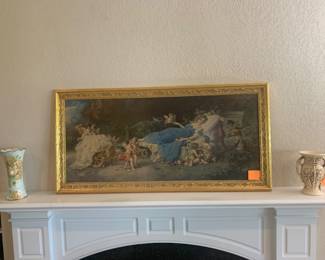 Print in gold frame
