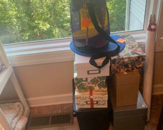 Assorted storage items