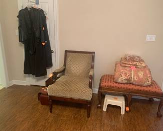 Upholstered chair & bench