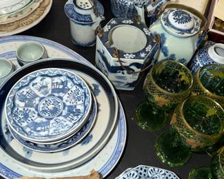 Lots of blue + white