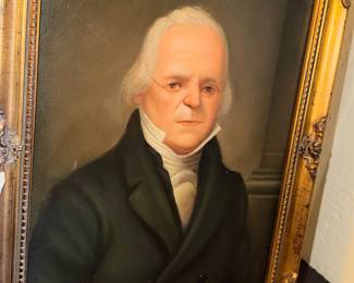 Looks like an old Oil of Henry William de Saussure, but the client said he's a relative...  hmmmm  Signed 