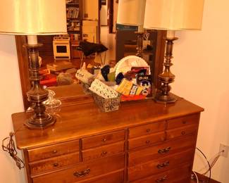 Dresser/mirror (matching Twin beds/mattress's in the basement