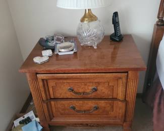 We have (2) matching nightstands