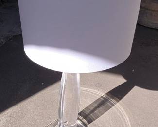 Mid century lucite table lamp