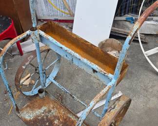 Antique welder's cart.