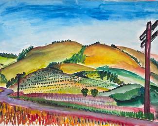1940s watercolor 
