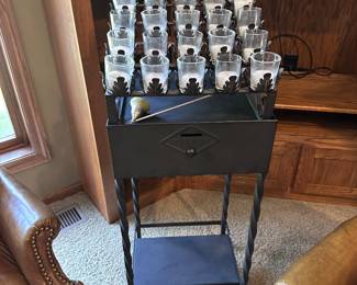 Pep Votive Candle Stand, Wrought Iron