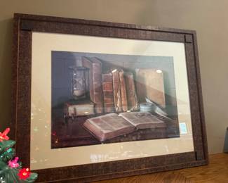Antique Books Framed Print