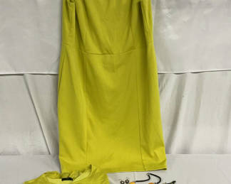 Lot 276: Ashley Stewart Dress, Tahari Sweater And Coordinating Jewelry