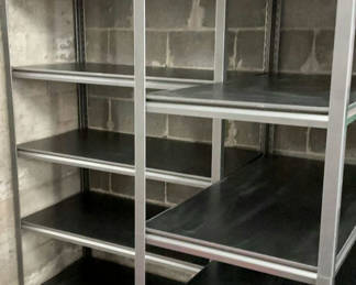 Lot 149: 3 Heavy Duty Metal Shelving Units