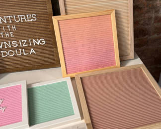 Lot 171: Miscellaneous Letter Boards, And Letters