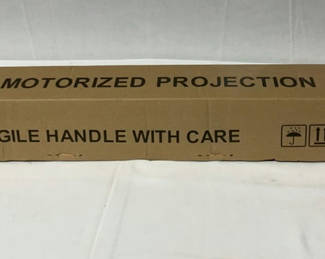 Lot 293: 120 Inch Motorized Projection Screen, New