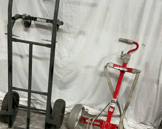 Lot 294: Hand truck and Wilson golf bag dolly