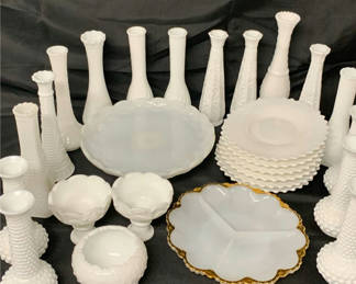 Lot 166: Milk Glass Collection
