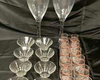Lot 165: Wedding And Pre Wedding Glassware