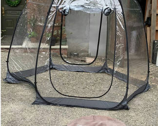 Lot 94: Portable Pop Up Rain Shelter Or Greenhouse
