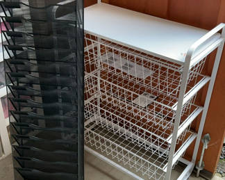 Lot 185: Two Wire Storage Containers