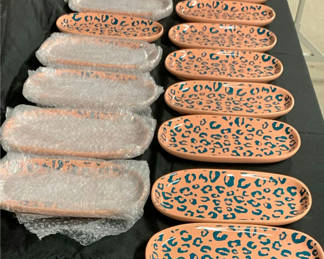 Lot 167: Ashland Leopard Print Ceramic Trays