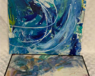 Lot 97: 2 Abstract Art