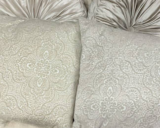 Lot 121: Champagne Throw Pillows
